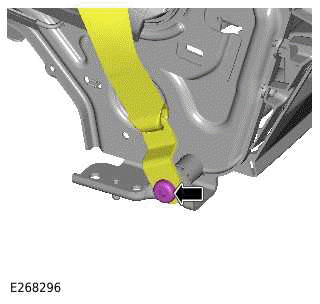 Front Row Center Seatbelt Retractor